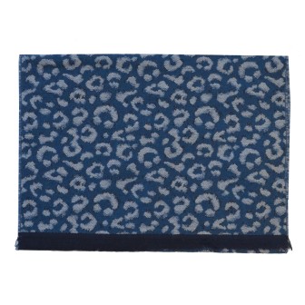 Echarpe homme merinos Volupté bleue