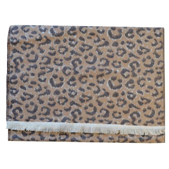 Echarpe homme merinos Volupté beige