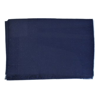Echarpe homme merinos Venus bleue