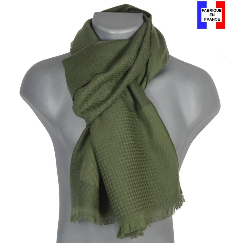 Echarpe homme merinos Venus kaki
