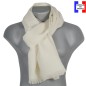 Echarpe homme merinos Venus écrue