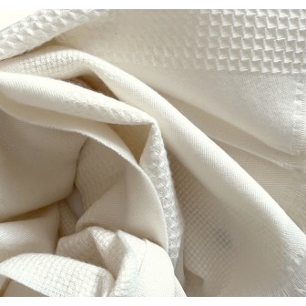 Echarpe homme merinos Venus écrue