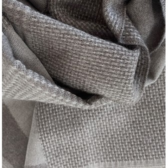 Echarpe homme merinos Venus taupe