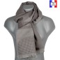 Echarpe homme merinos Venus taupe
