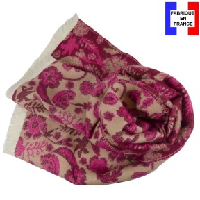 Echarpe mérinos Vaina rose