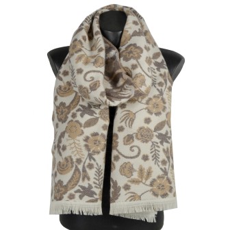 Echarpe mérinos Vaina écrue