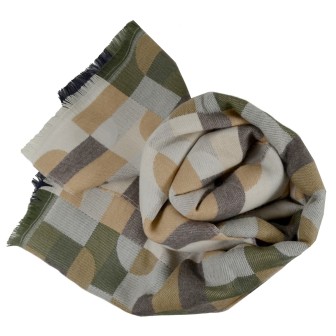 Echarpe homme merinos Volt beige