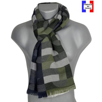 Echarpe homme merinos Volt gris