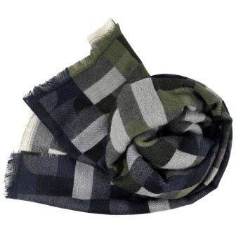 Echarpe homme merinos Volt grise