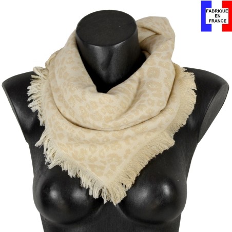 Carré en coton Dagara beige