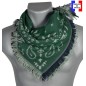 Carré bandana en coton Andana vert