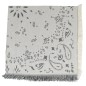 Carré bandana en coton Andana gris