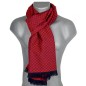 Echarpe homme coton laine BABA rouge