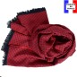Echarpe homme coton laine BABA rouge