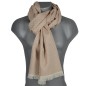 Echarpe homme coton laine BABA beige Echarpe homme coton laine BABA beige