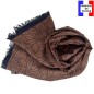 Echarpe homme coton laine Barbarie marron Echarpe homme coton laine Barbarie marron