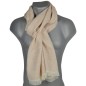 Echarpe homme coton Barbarie beige