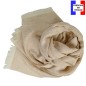 Echarpe homme coton Barbarie beige