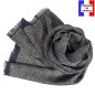 Echarpe homme coton Barbarie bleu nuit