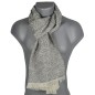 Echarpe homme coton Barbarie grise