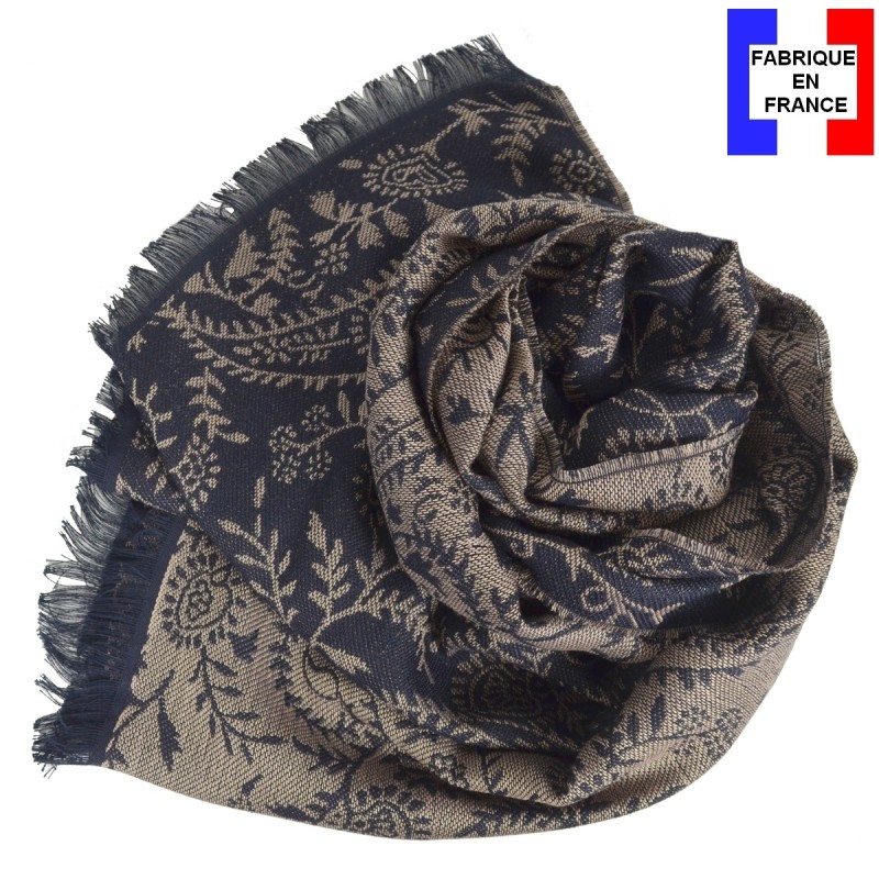 Echarpe homme coton Basmati noire