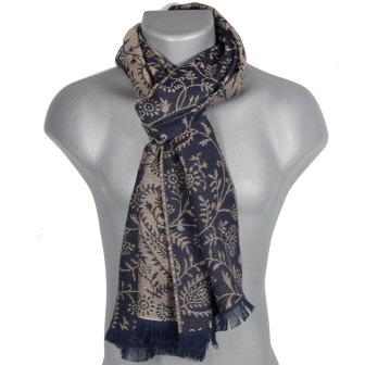 Echarpe homme coton Basmati noire