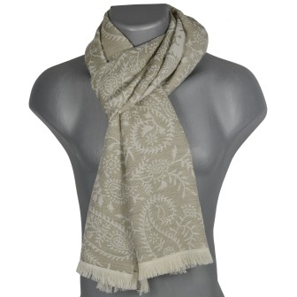 Echarpe homme coton Basmati beige