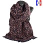 Châle coton Dolce noir made in France