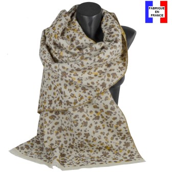Châle coton Dolce beige made in France