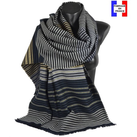 Châle coton Dancing noir made in France