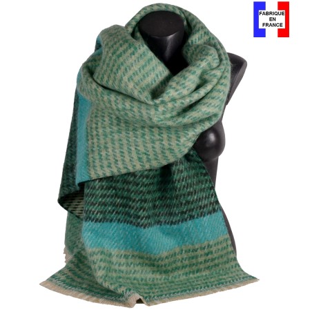 Châle Peps vert made in France