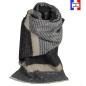 Châle Peps noir made in France