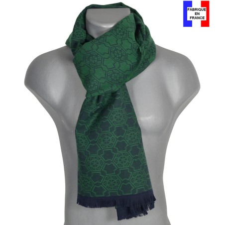 Cheche homme coton bio Digital vert