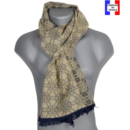 Cheche homme coton bio Digital ocre