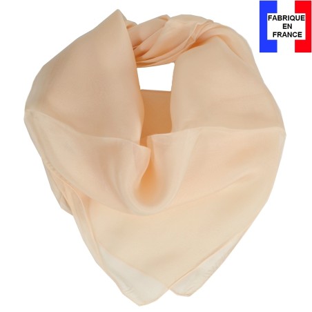 Carré mousseline crème fabriqué en France