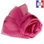 Foulard mousseline soie camélia fabriqué en France