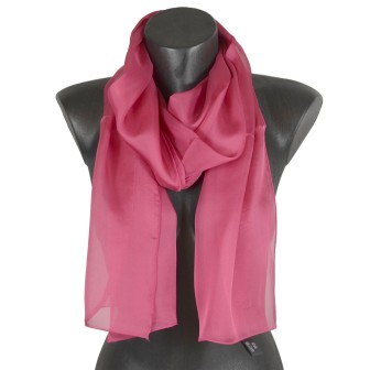 Foulard mousseline soie camélia fabriqué en France