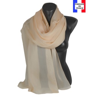 Etole cérémonie en soie crème fabriquée en France