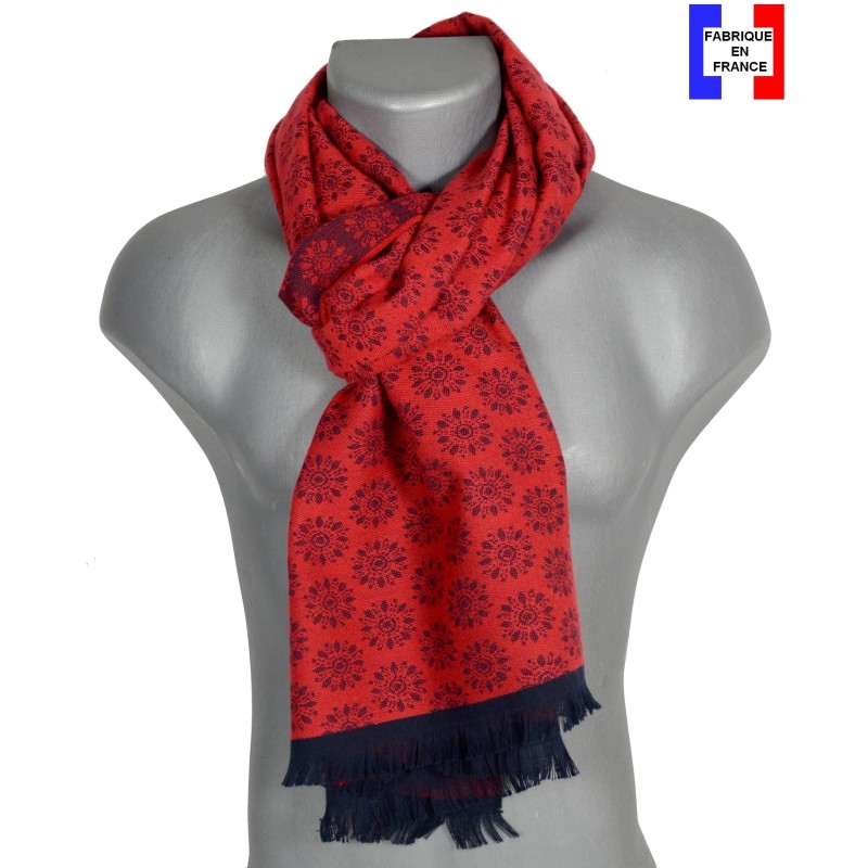 Cheche homme coton bio Desert rouge