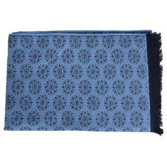 Cheche homme coton bio Desert bleu