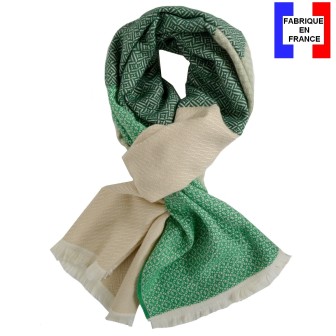 Cheche coton bio Dobby vert