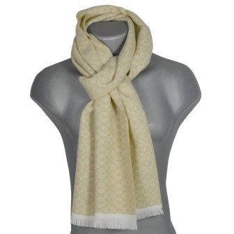 Echarpe acryl. Attis beige fabriquée en France