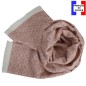 Echarpe acryl. Attis rose fabriquée en France