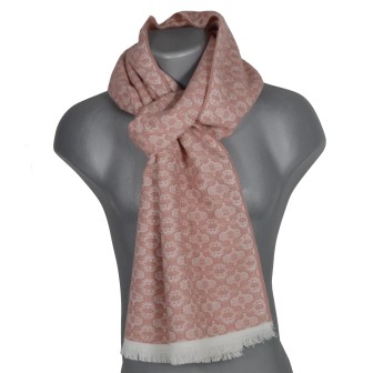 Echarpe acryl. Attis rose fabriquée en France