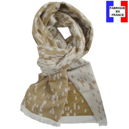 Echarpe Aimant beige fabriquée en France