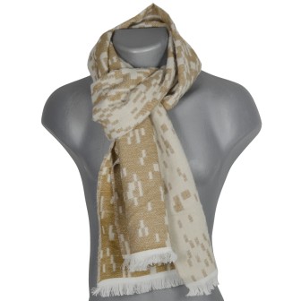Echarpe Aimant beige fabriquée en France