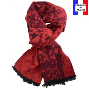 Echarpe Aimant rouge fabriquée en France