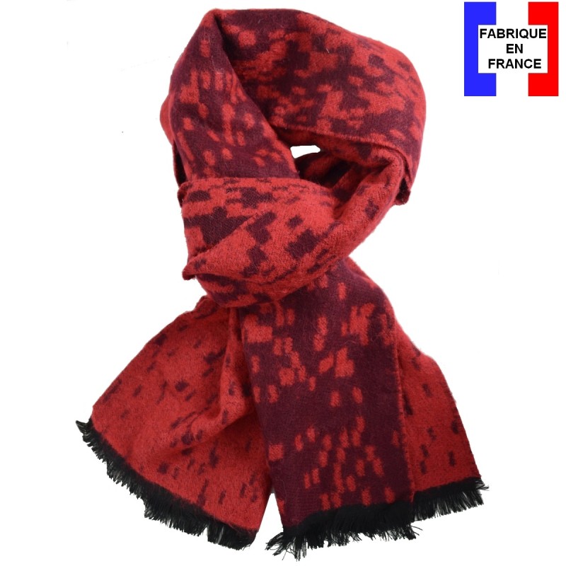 Echarpe Aimant rouge fabriquée en France