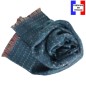 Echarpe mohair Elan bleue made in France