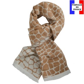 Echarpe Accroc camel made in France